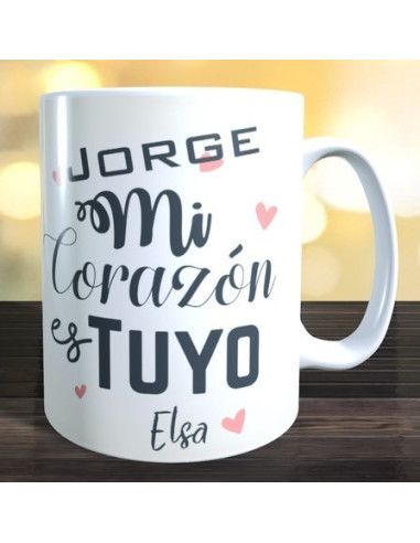 Taza mi corazon es tuyo
