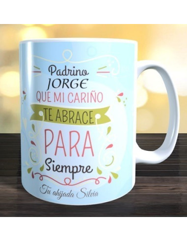Taza Padrino cariño para siempre