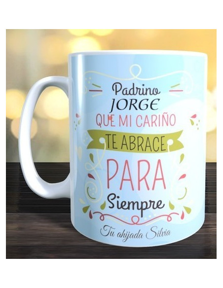Taza Padrino cariño para siempre