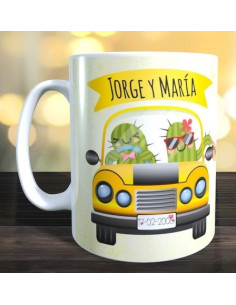 Taza contigo el amor es un viaje no un destino 2