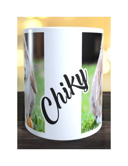 Taza foto conejo