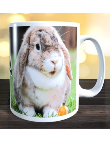 Taza foto conejo