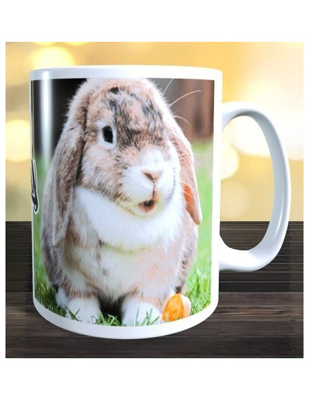 Taza foto conejo