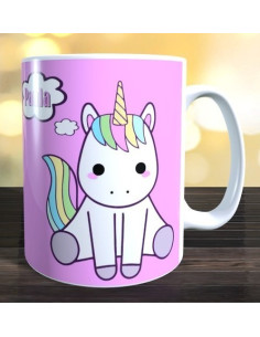 Taza unicornios personalizada