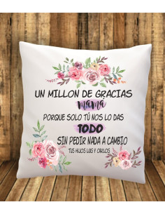 Cojín un millon de gracias mama