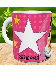 Taza Minnie Mouse con foto y nombre 2