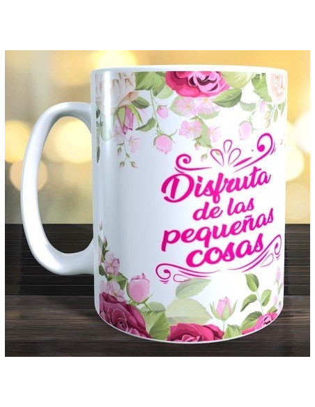 Tazas florales con nombre