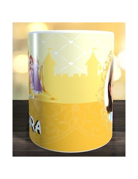 Taza princesas con foto