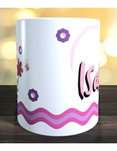 Taza Nombre flores tiesto