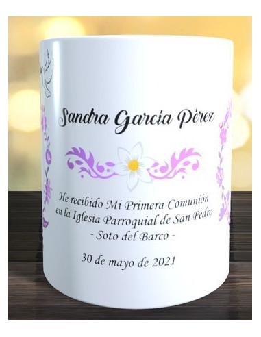 Taza primera comunión - niña