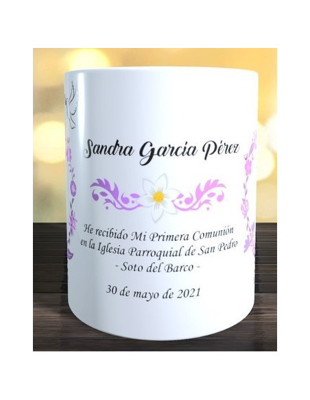 Taza primera comunión - niña