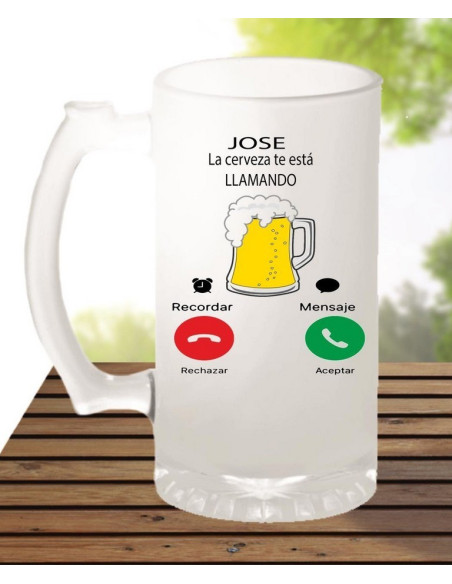Jarra LA CERVEZA TE ESTA LLAMANDO