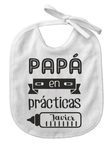 Babero papá en prácticas