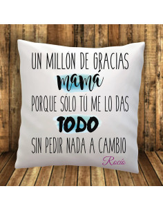 Cojín un millon de gracias mama