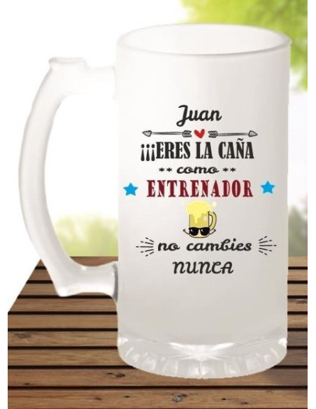 Jarra cerveza regalo entrenador