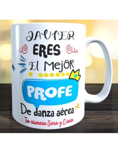 Taza regalo profe de baile