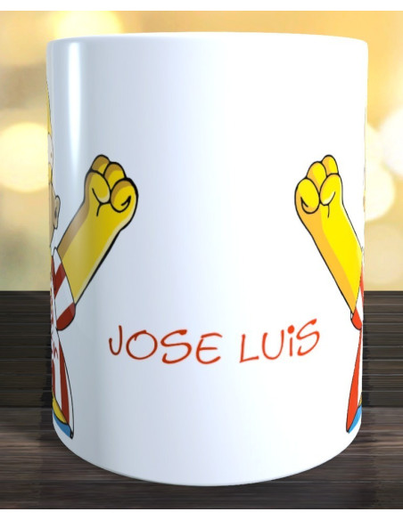 Taza Sporting Gijón Hommer Simpson