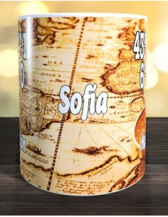 Taza coordenadas geográficas 2