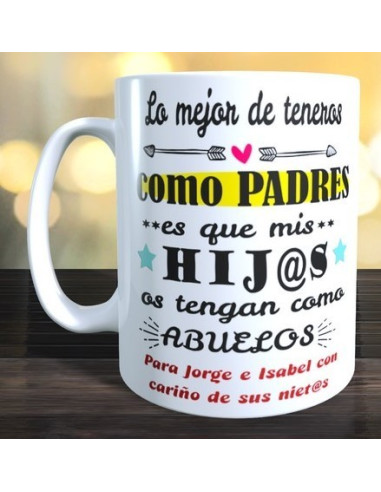Taza lo mejor de teneros como padres