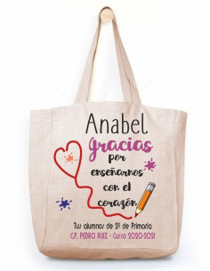Bolso REGALO PROFE enseñarnos a crecer