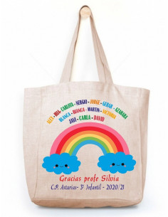 Bolso REGALO PROFE arcoiris