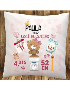 Cojín regalo nacimiento