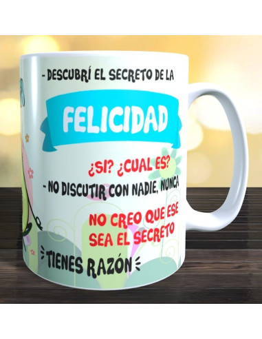 Taza el secreto de la felicidad