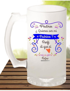 Jarra cerveza quieres ser mi padrino ? 2