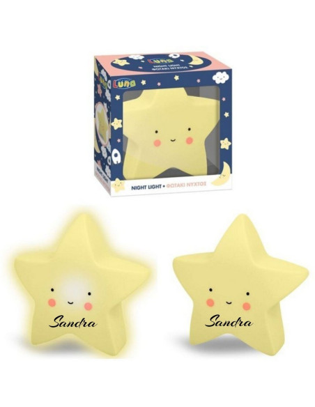 Lampara estrella personalizada 