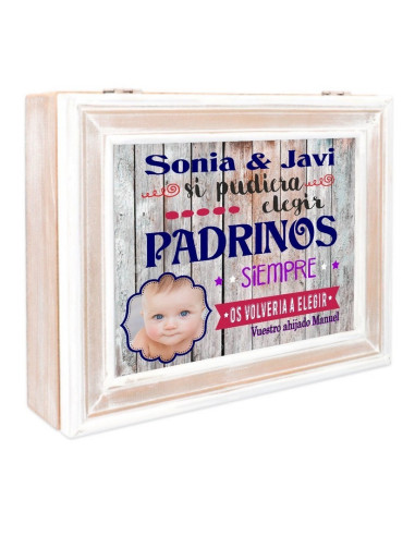 Caja regalo original padrinos