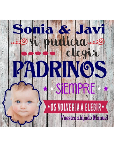 Caja regalo original padrinos