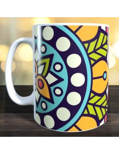 Taza mandala con nombre