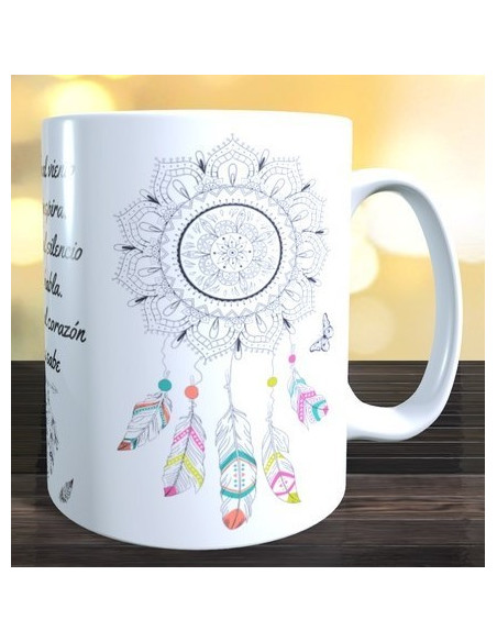 Taza motivos Indios