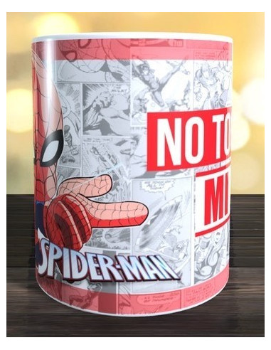 Taza NO TOQUES MI TAZA - SPIDERMAN