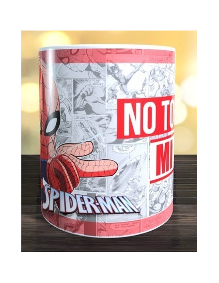 Taza NO TOQUES MI TAZA - SPIDERMAN