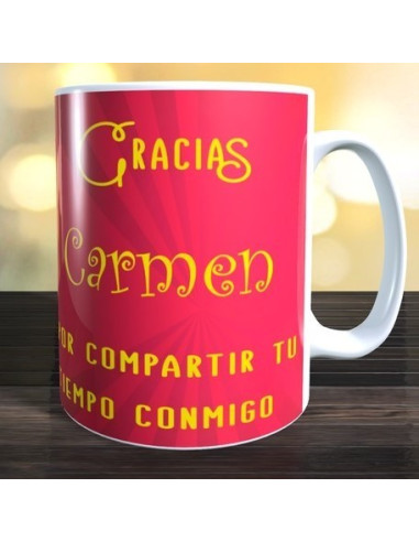 Taza EL TIEMPO QUE SE DISFRUTA ES EL VERDADERO TIEMPO VIVIDO