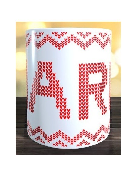 Taza nombre ganchillo