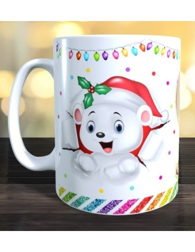 Taza Feliz Navidad con foto