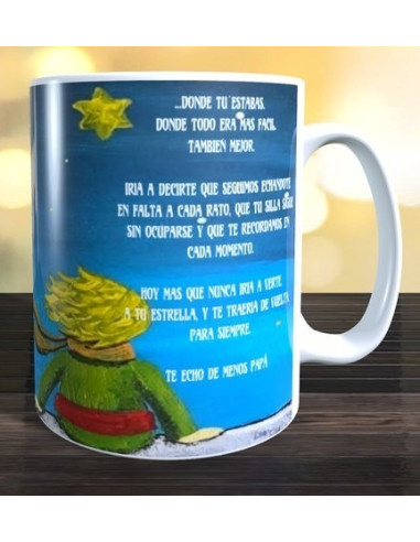 Taza te echo de menos papá/mamá