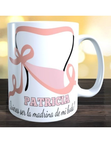 Taza ¿Quieres ser mi Madrina de boda?