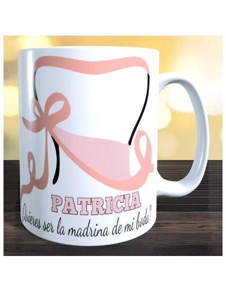 Taza ¿Quieres ser mi Madrina de boda?