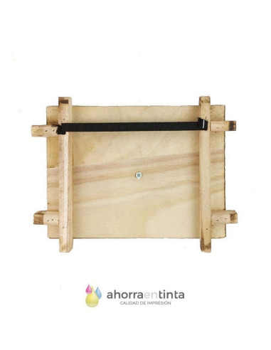 Portafotos de pizarra y madera envejecida