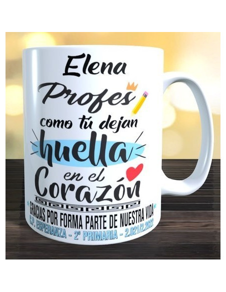 Taza profes como tu dejan huella en el corazon