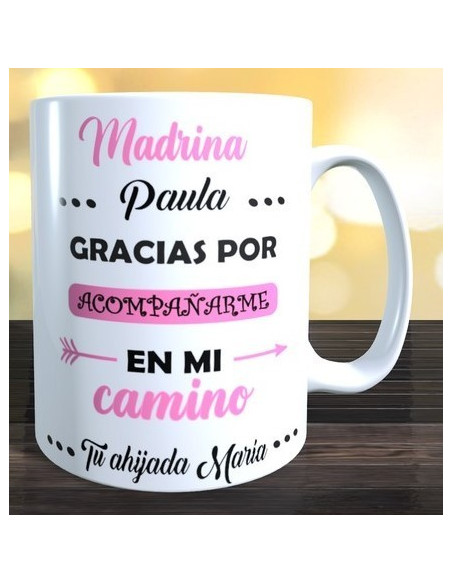 Taza madrina gracias por acompañarme en mi camino