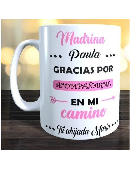 Taza madrina gracias por acompañarme en mi camino
