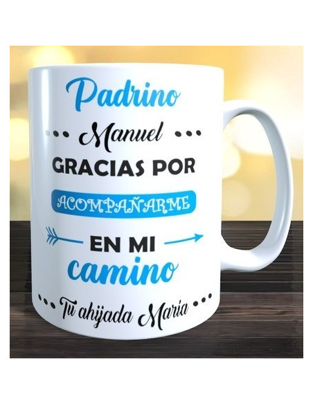 Taza padrino gracias por acompañarme en mi camino