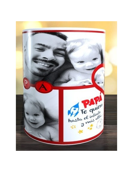 Taza collage PAPÁ (6 fotos)
