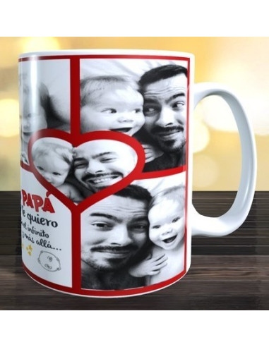 Taza collage PAPÁ (6 fotos)