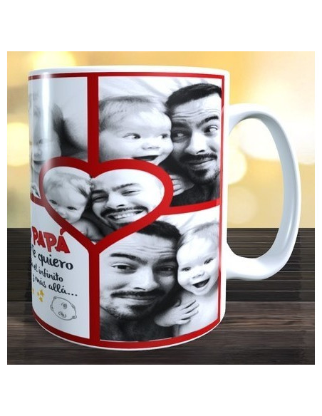 Taza collage PAPÁ (6 fotos)