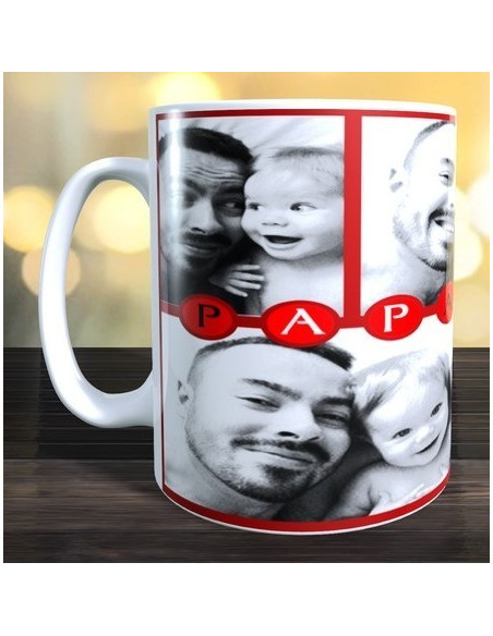 Taza collage PAPÁ (6 fotos)